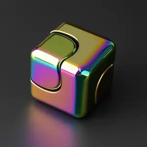 Fidget Spinner Toys Cube Adults, Easter Basket Stuffers for Teen Boys Metal Cool Stuff Desk Gadgets Office Toy for Teen Boy Small Anxiety Figette Sensory Toy ADHD Tool Fingears Figet Stress Gifts