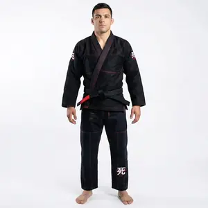 BRAZILIAN BLACK BJJ JIU JITSU GI UNIFORM -450GSM