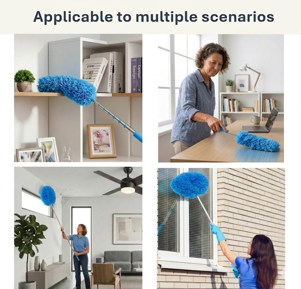 Extendable ceiling fan cleaning duster, washable and reusable cleaning tool microfiber duster, 13 to 31 inch fan blade cleaner, cleaning set with handle brush,for cleaning walls, bookshelves, doors and windows tops Orange Suit Lightweight Tool Extendable ceiling fan cleaning duster, washable and reusable cleaning tool microfiber duster, 13 to 31 inch fan blade cleaner, cleaning set with handle brush,for cleaning walls, bookshelves, doors and windows tops Orange Suit Lightweight Tool