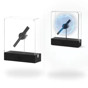3D Hologram LED Display Box, Custom Video & Photo Upload Display for Desk Decor, Gaming Setup, Pet Memorial Gift & Unique Home Decor