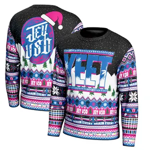 YEET Christmas Sweater – Funny Holiday Knit Pullover with Jey Uso Design, Festive Ugly Xmas Sweater for Men & Women | Winter Party Outfit