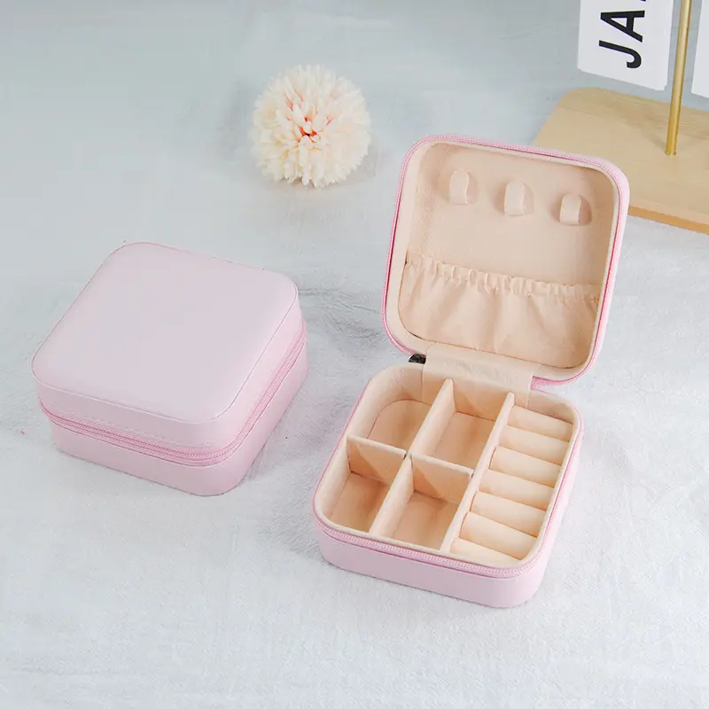 PU Zipper Style - Sakura Pink