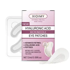 2pcs Hyaluronic Acid Microneedle Eye Masks Under Eye Patches with Retinol and Peptides, Intense Hydration and Firming for Face and Eyes, Suitable for All Skin Types