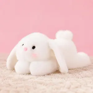 MINISO Cute Plush Bunny Toy for Kids, Soft Stuffed Animal Doll, Room Decor & Creative Gift Idea, Perfect Birthday Present for Girls, Soft Cuddly Gift