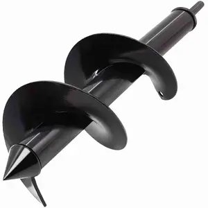 4"x12"Auger Drill Bit for Planting Digging Holes,Garden  Flower Bulb Auger Spiral Hole Drill Rapid Bulb Planter Earth Auger Bit,Compatible to Hex Adjustable Chuck
