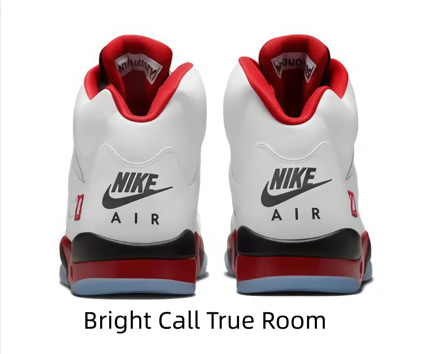 Brand New Classic White Red High-top Athletic Sneakers, Sweat-wicking Soft Lining, Wear-resistant Transparent Ice Blue Anti-slip Outsole for Daily Street Outfits & Light Sports, Original Shoe Box Included
