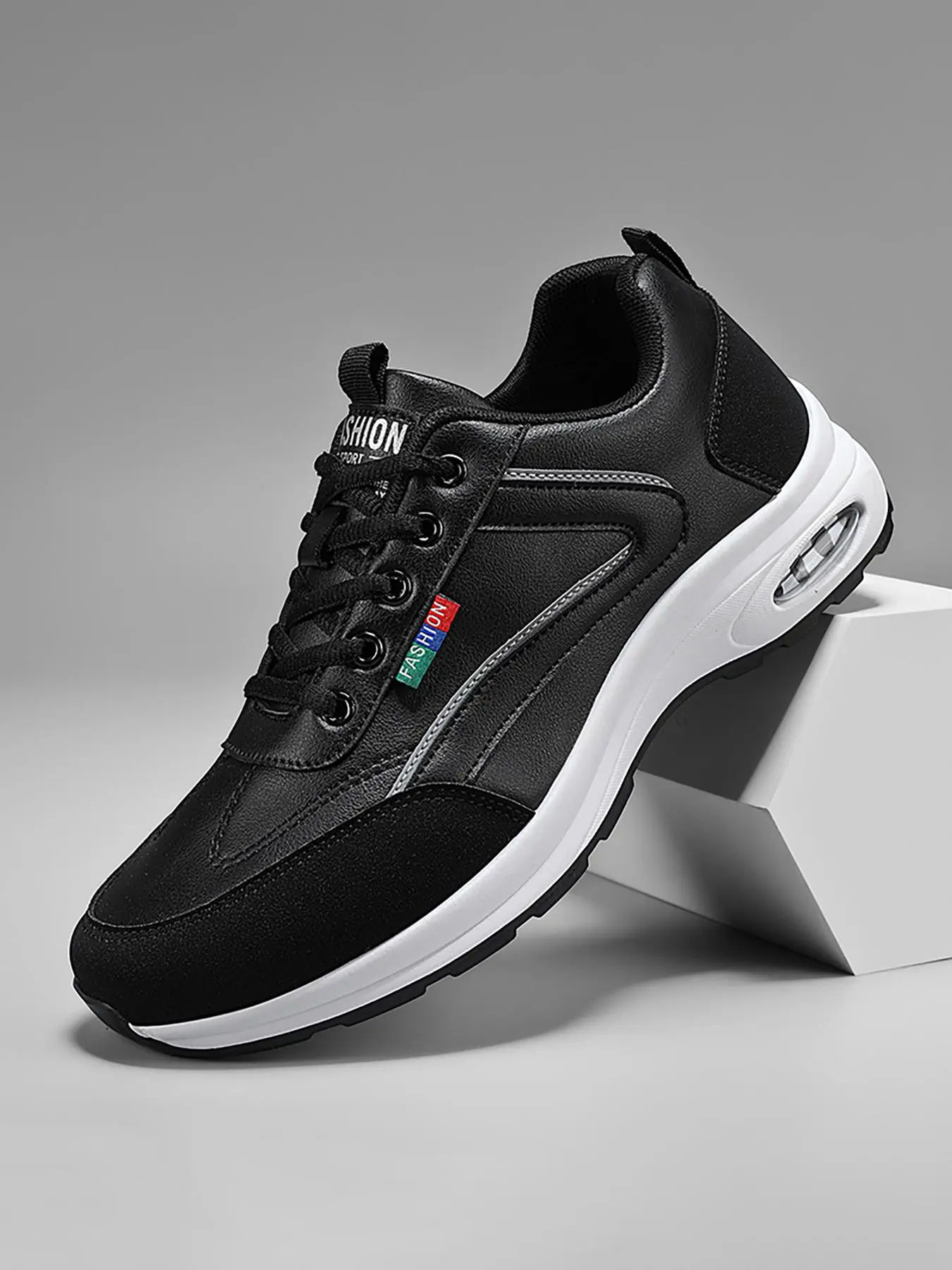Men's Fashionable Breathable Letter Patched Sneakers, Casual Comfortable Sports Running Shoes, Athletic Running Shoes, Sporty Running Shoes, Running Sports Footwear, Male All-match Round Toe Shoes for Daily Wear