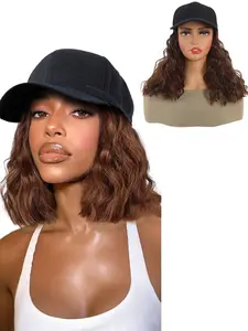 Women's Synthetic Hair Cap with Curly Design, Heat Resistant Wig, Beginner-Friendly Heat Resistant Material, Perfect for Daily Wear, One Piece Set, Curly Hair Wigs