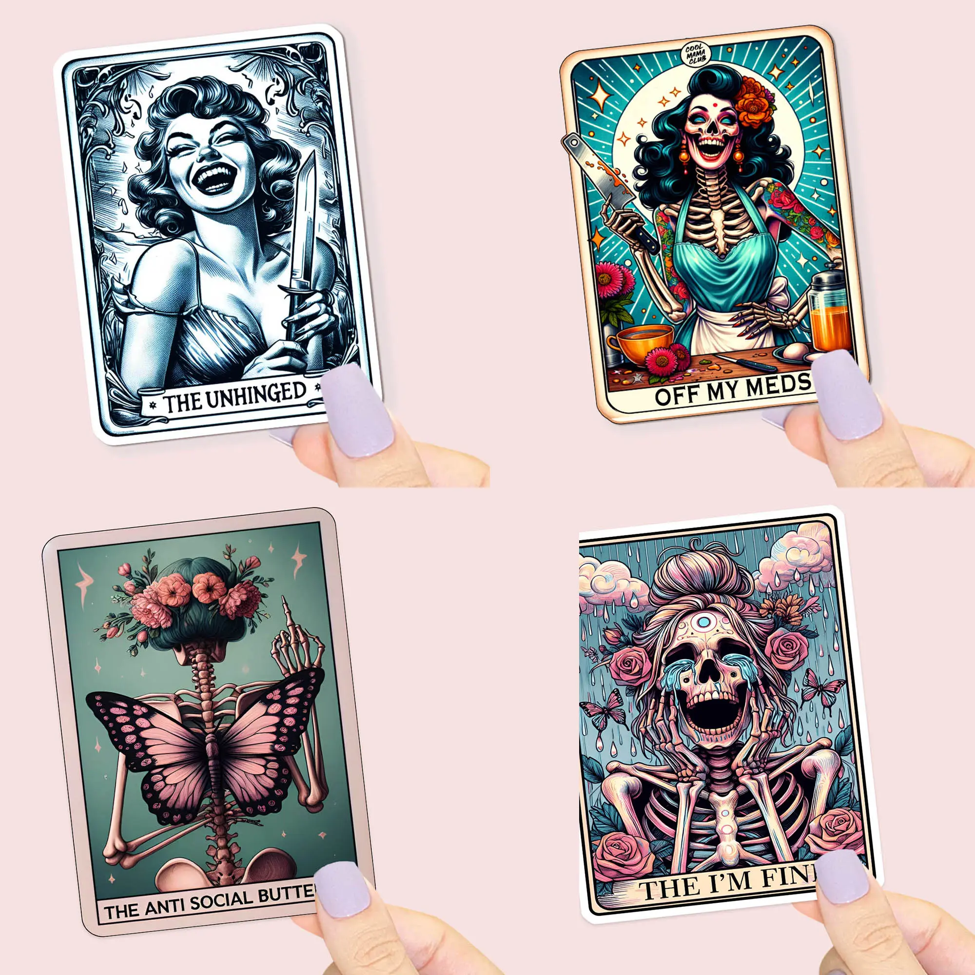 Mental Health Tarot Waterproof Vinyl Sticker