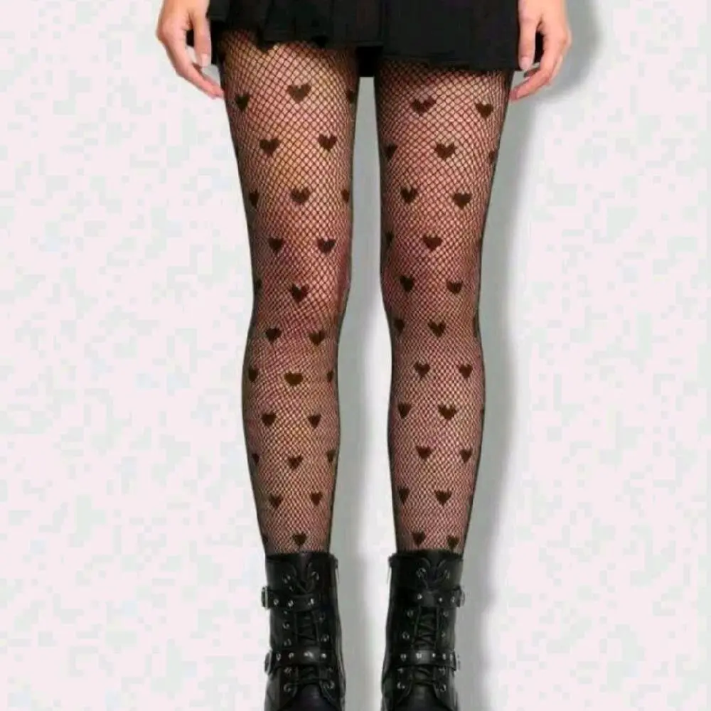 Women's Heart Shaped Fishnet Pantyhose Womenswear