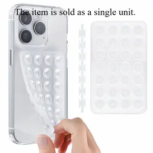 1pc Versatile Silicone Phone Grip with Double-Sided Suction Cup - Strong Adhesive Stand for iPhone & for Android, Ideal for Selfies & Videos