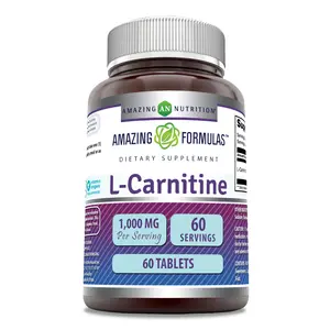Amazing Formulas L-Carnitine 1000 Mg | 60 Tablets Supplement | Non-GMO | Gluten-Free | Made in USA