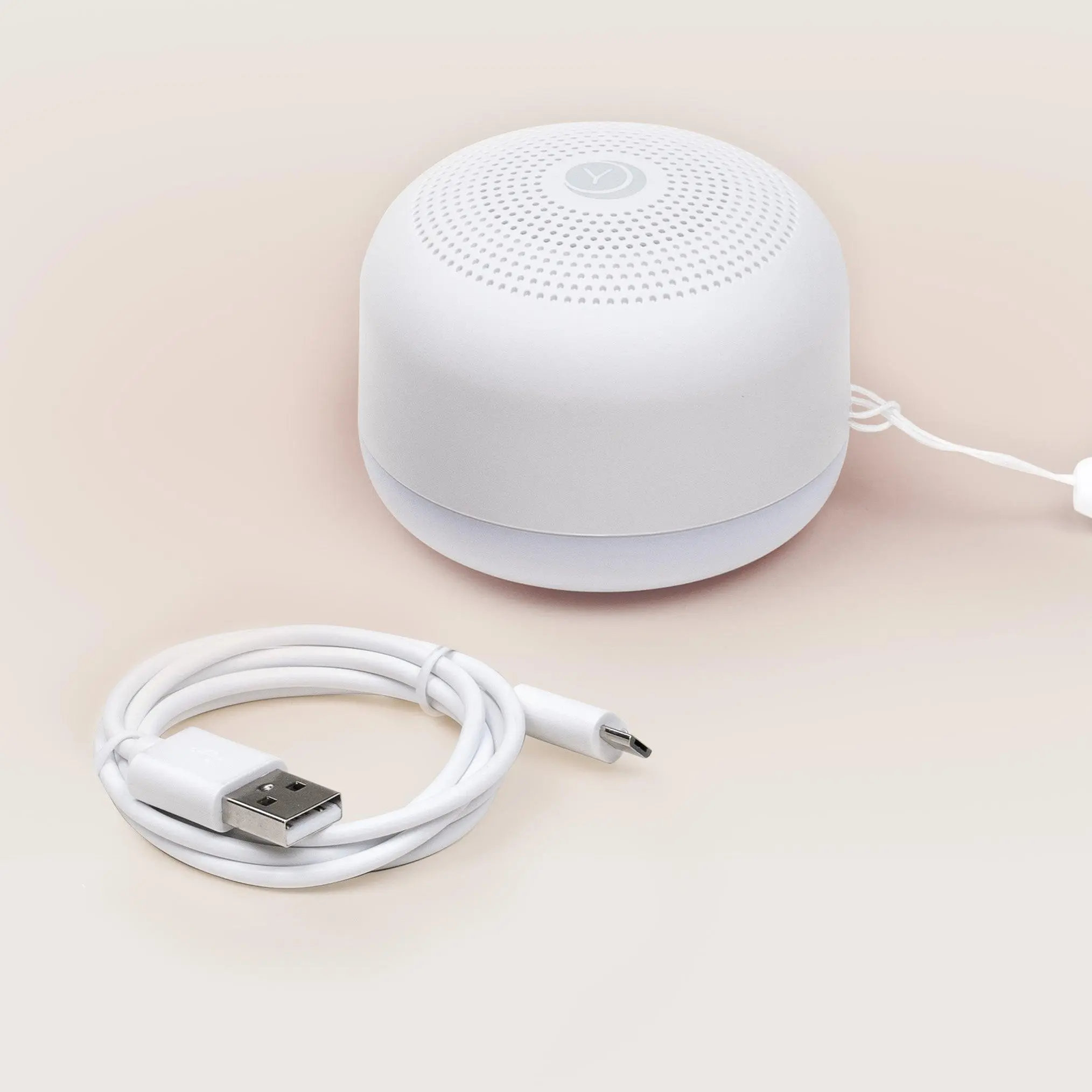Yogasleep Travel Mini Audio Speaker - USB Rechargeable White Noise Speaker, 6 Sleep-Inducing Sounds, Compact Portable Gadget, Night Light, Lanyard Included, Ideal for Travel, Speakers