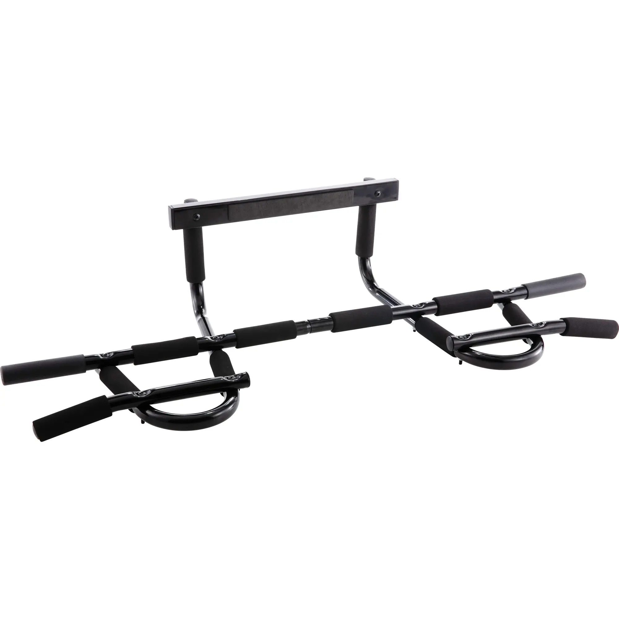 Iron Chin Up Bar Gen. 2 - Door Home Gym - Professional Quality Upper Body Workout Bar - Adjustable for Doors 24â€ to 32â€ - Quick, Easy Assembly No Tools - Built to Last - High Density Foam Grips