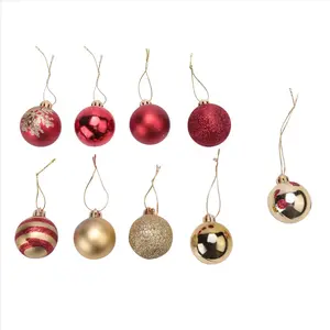 50Pcs Christmas Tree Decorations Balls Bauble Xmas Party Hanging Ball Ornaments Christmas for Home New Year Gift US