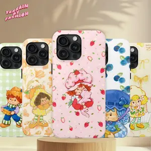 Strawberry Shortcake Phone Case  Tough Phone Case for iPhone 17 16, 15, 14, 13, 12 Pro Max Plus Series, Samsung S Series, Y2K Cartoon Print