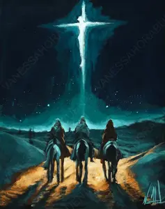 C#. 35 - Whom Do You Seek? - 16"x20" Canvas Print