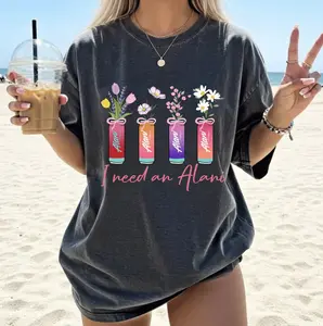 Comfort Colors I Need An Alani TShirt, Floral Energy Drink Shirt, Girly Coquette Graphic Tee,  Alani Nu Shirts, Alani Shirts Women, Summer Tee, Gift For Her