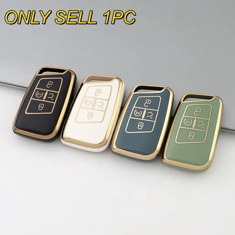 1pc Soft TPU Car Key Case Cover Key Fob Protector Car Key Holder Compatible with Volkswagen For Golf  For Alltrack  For Atlas  For Jetta   For Magotan For Passat  For Arteon  For Tiguan - Smart Key Accessory Car Key Accessories