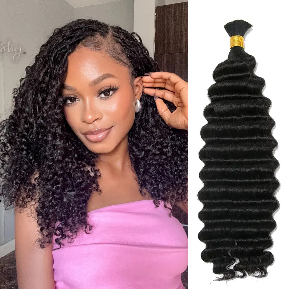 Eayon Hair Bulk Braiding Hair Human Braiding Hair for Boho Braids Natural Color Bulk Human Braiding Hair for Boho Knotless Braids Bora Bora Braids 100 grams/bundle Multiple Lengths Lightweight, Goddess Braids, Hair Braids