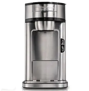 Single Serve Coffee Maker & Fast Grounds Brewer, Brews 8-14oz Cups in Minutes, Stainless Steel