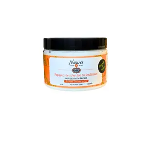 Papaya 2-in-1 Pre Poo & Conditioner 12 oz - Detangles, Hydrates, Multitasking Formula for Curly & Natural Hair