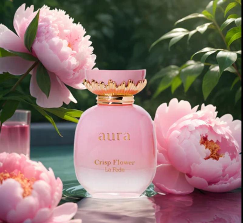 KHADLAJ PERFUMES Aura La Fede Crisp Flower Perfume - Refreshing Floral-Fruity Women's Fragrance with Pear Bergamot & Peach Notes