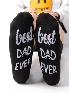 Pair of men's “Best Dad” printed novelty gift socks pairs – Father's Day gift, fun and quirky, birthday present, for everyday casual wear