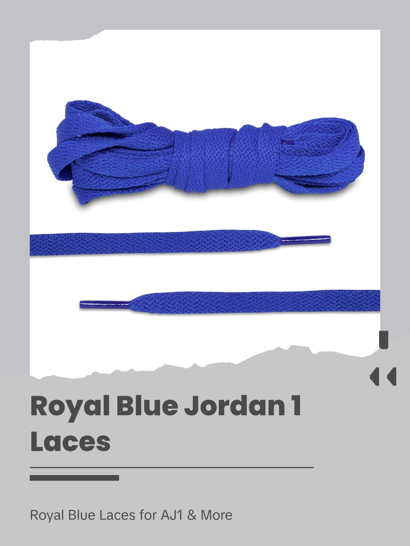 Royal Blue Jordan 1 Replacement Shoelaces