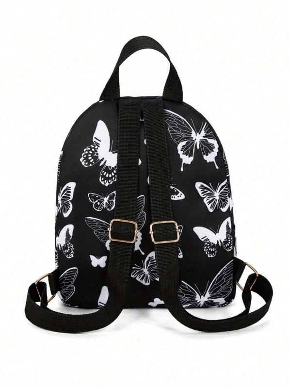 Fashion Butterfly Pattern Backpack, Lightweight Large Capacity Backpack, Casual Versatile Backpack for Daily Use, Dating and Social Activities, Cute Versatile Backpack Fashion Butterfly Pattern Backpack, Lightweight Large Capacity Backpack, Casual Versatile Backpack for Daily Use, Dating and Social Activities, Cute Versatile Backpack