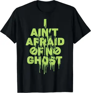 100% Cotton Ghostbusters I Ain't Afraid Of No Ghost Slime Drip T-Shirt T-Shirt