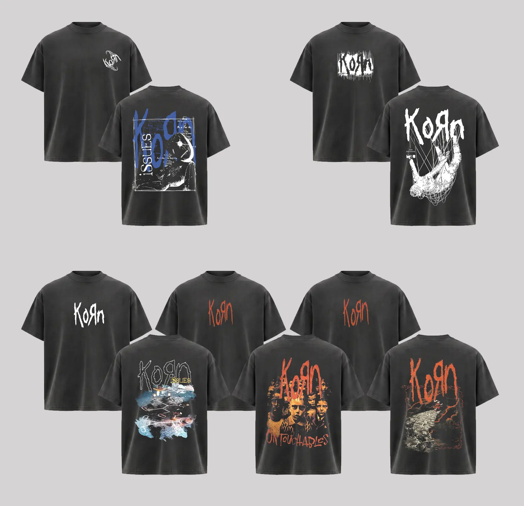 [Collection] ReTro Korn Band T-Shirt ,  Korn T-shirt , Rock Band Shirt , Comfor colors T-Shirt, Retro Music Tee, Rock Music Lover Shirt, Vintage Band Shirts Casual Fabric Fit Top , Top Men's and Women's Clothing