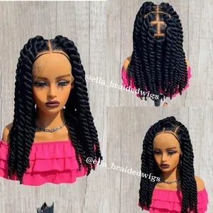 20inches Full Lace Jumbo Twists Braided Wig for Women