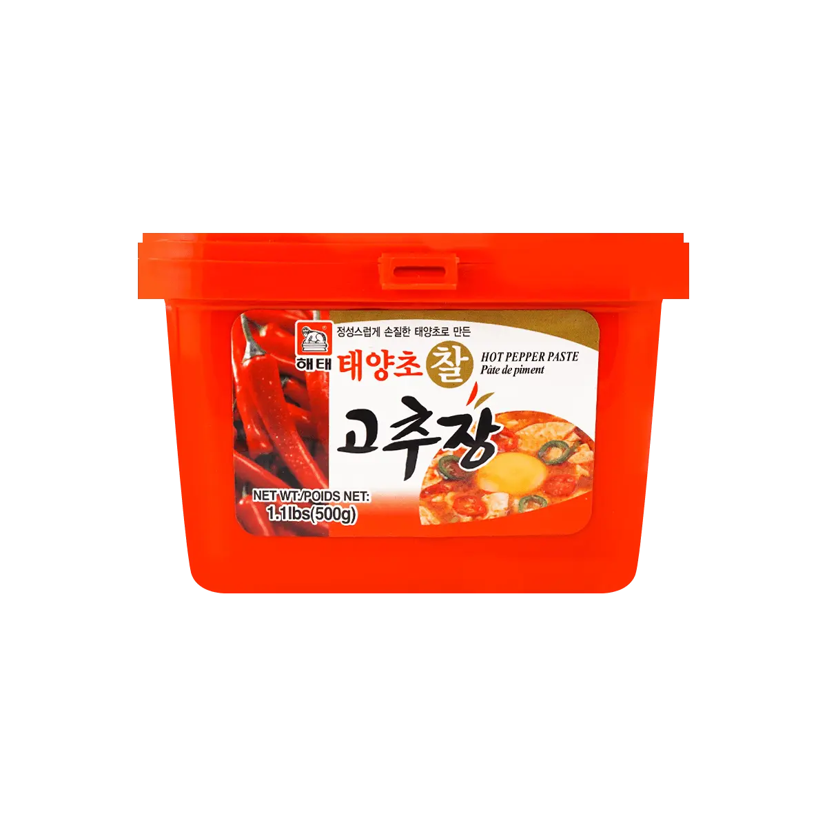 HAITAI Korean Gochujang Chili Paste - Authentic Spicy Flavor, 500g Jar for Cooking & Marinades