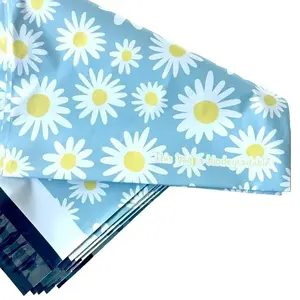 Daisy Floral Biodegradable Poly Mailers 10x13 (100 Count) polymailers