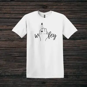 Wifey Shirt, Wifey for Life, Married Life, Wife Cotton Casual Plain