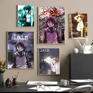 Serial Experiments L-Lain Poster HD Sticky Waterproof Wall Art Graphic Prints | High Quality Print Aesthetic Home Living Bedroom Bathroom hallway Decor Trendy Room Decoration | Multiple Size Options Available