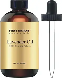 First Botany 100% Pure Bulgarian Lavender Essential Oil 1 fl oz for Aromatherapy Massage Topical & Household Uses Premium Quality