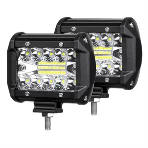 2PC 4Inch Led Light Bar, hitch  lights, 240W 24000lm Led Fog Driving Lights, LED Light Pods For Tractor ATV UTV Truck Boat Off Road Driving Fog Bumper LED Work Lights atv  light  bars jeeplight  bar High Lumen Headlight