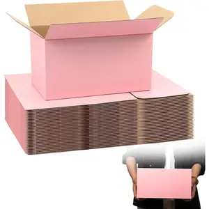11x6x6 Pink Shipping Boxes 30 Pack Corrugated Cardboard Mailing Boxes for Small Business Packaging Shipping
