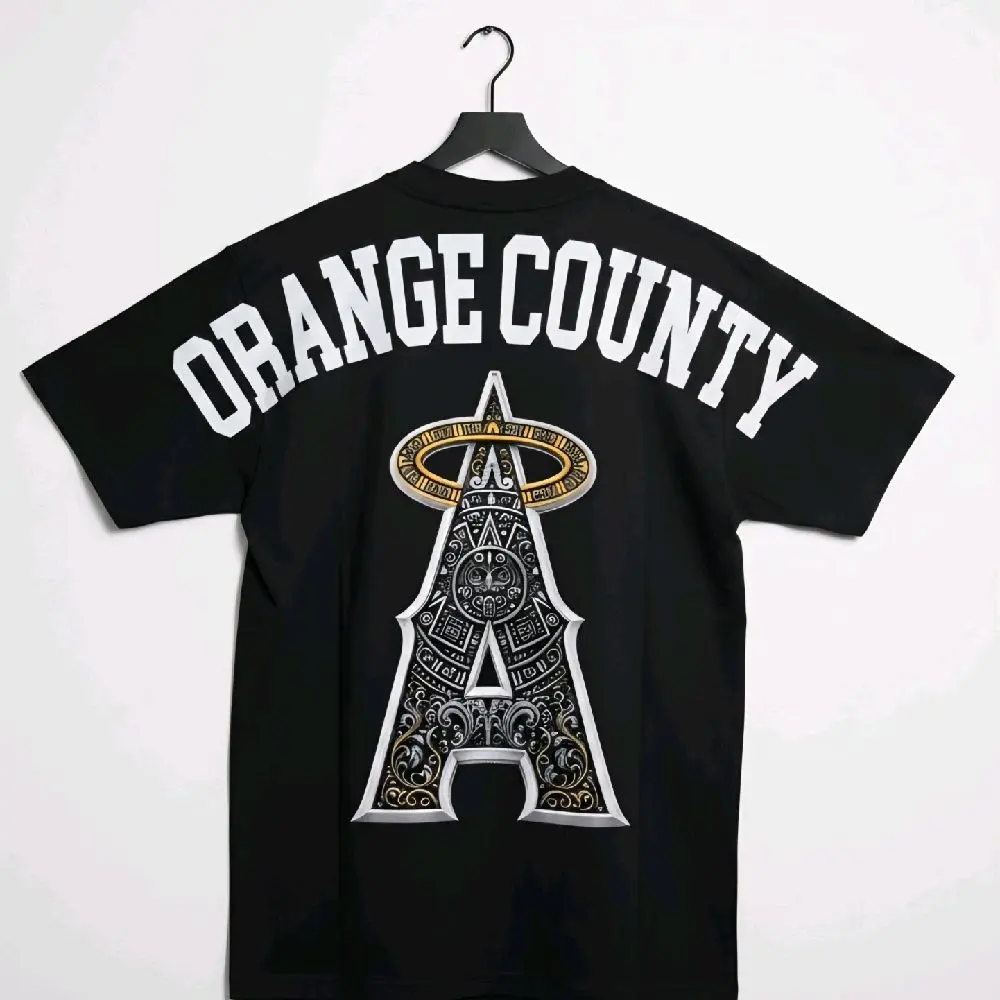 Men's Sleeveless Orange County T-Shirt, Menswear Top