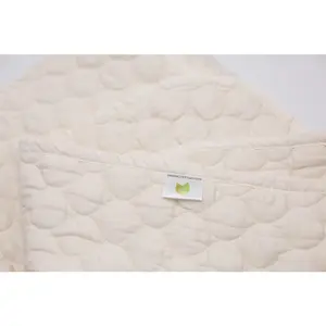 100% Organic Cotton Mattress Pad with 17” Fitted Bed Skirt Deep Pocket [GOTS CERTIFIED]