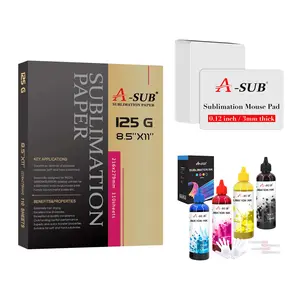 A-SUB Sublimation Kit (Mat+Ink+Paper) - Must-Have for Gamers & DIY Lovers to Create Unique Gifts