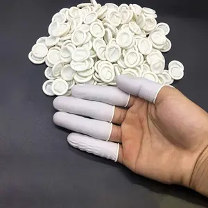 Latex finger cuffs disposable powder-free beauty tattoo embroidery finger cabbages