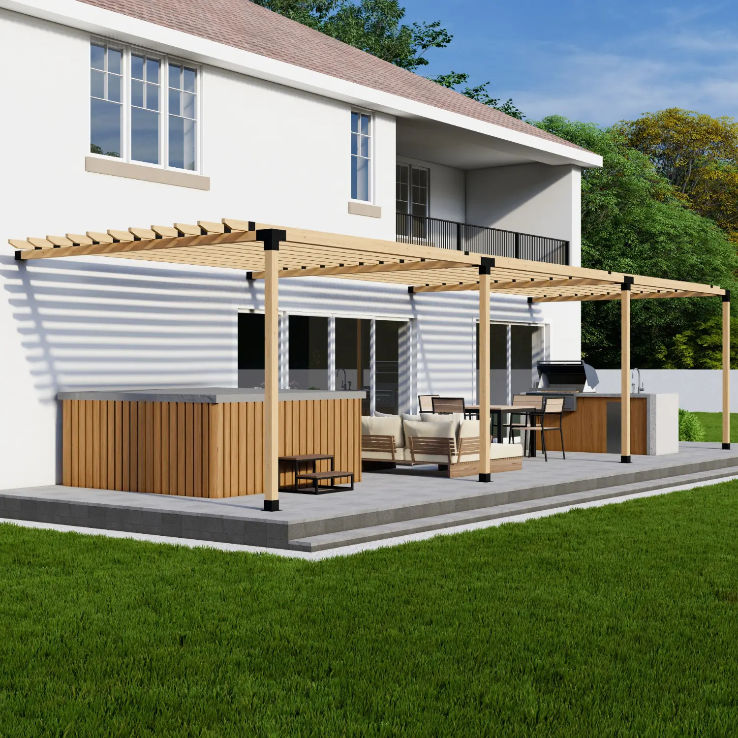 Deck or Hot Tub Pergola Kit