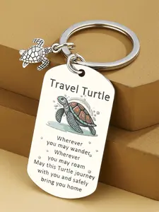 Sea Turtle Keychain for Women & Men, Cute Travel Gift Idea, Perfect for Birthdays & Christmas, Unique Ocean Theme Accessory, Lightweight Keychain