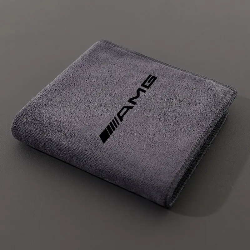 Car Suede Fleece Microfiber Wash Towel Water Sucking For Mercedes Benz AMG W240 W218 W219 W208 W209 W463 W46 W253 W292 W231