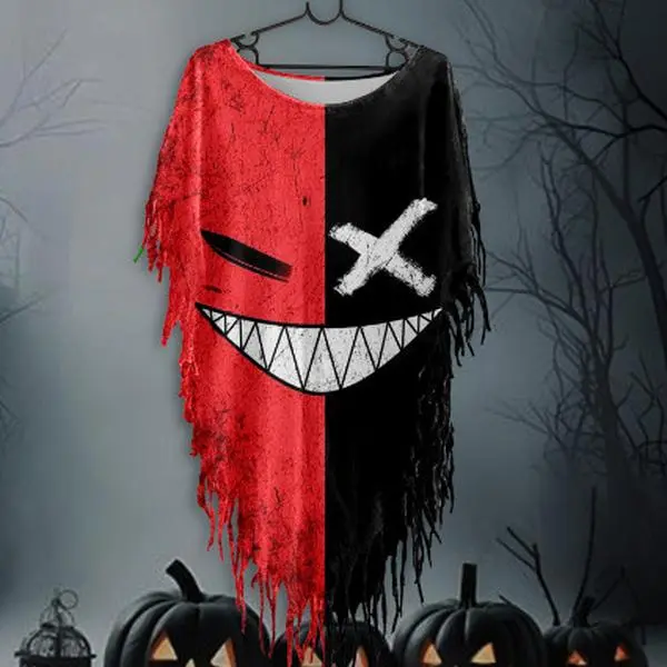 New Halloween European and American Best-Selling Women's Dress with Tassels, Loose Fit for Cosplay