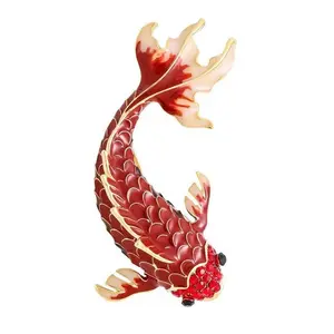 Fish Brooch Casual Wear Pin Offering a Touch of Elegance and Personality