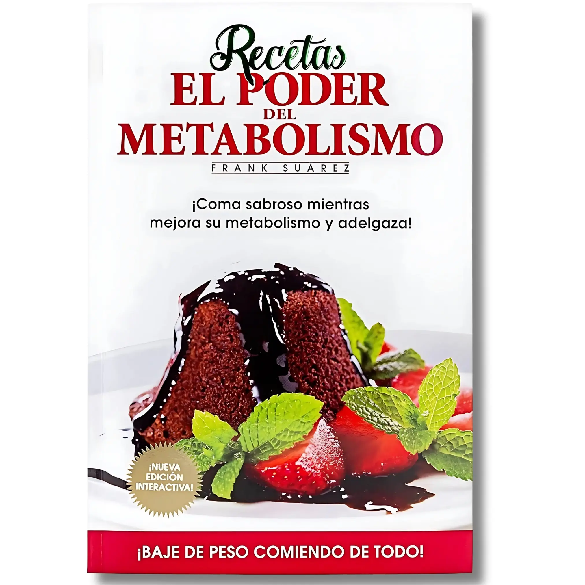 The Power of Metabolism (Spanish Edition) by Frank Suárez - Paperback Recipe Book, The 3x1 Diet Concepts, Educational Culinary Guide, Links to Frank Suárez's Videos, Delicious Everyday Meals
